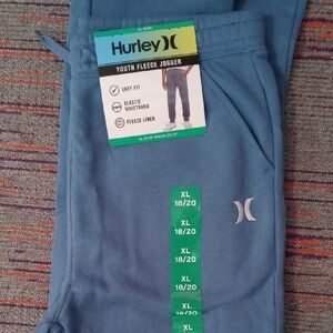 Hurley Youth Blue Fleece Pants